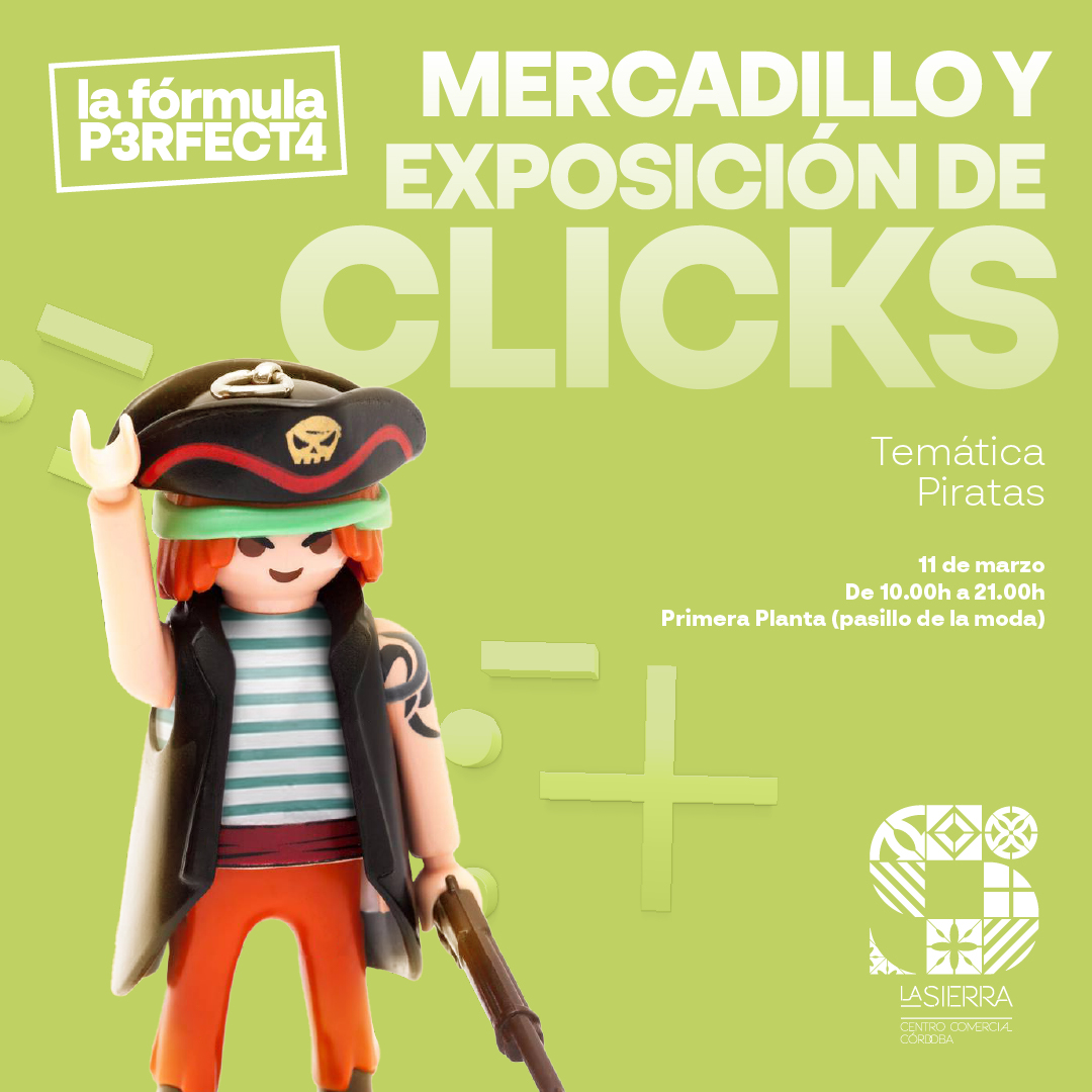 mercadillo y exposición de clicks CC La Sierra