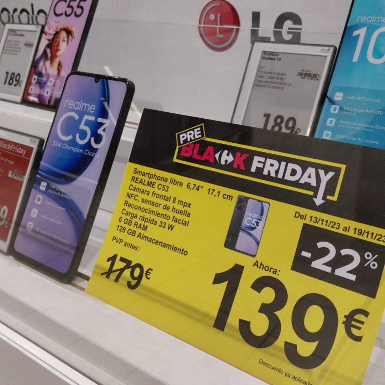Smartophones en promoción por el Pre Black Friday de Carrefour