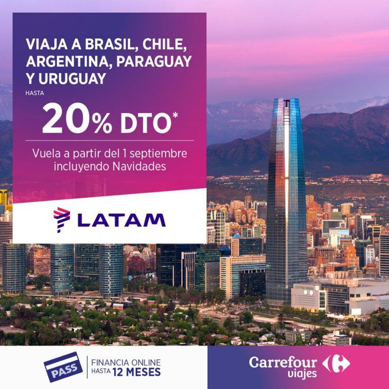 Viaja a Latam con Viajes Carrefour