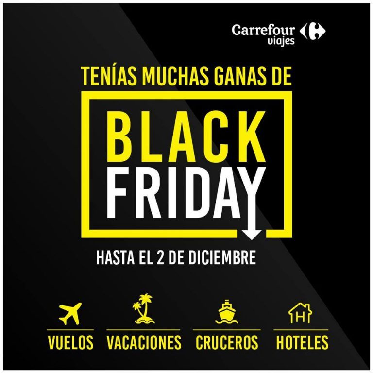 Black Friday en Viajes Carrefour.
