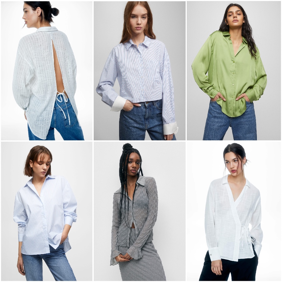 camisas y blusas pull and bear